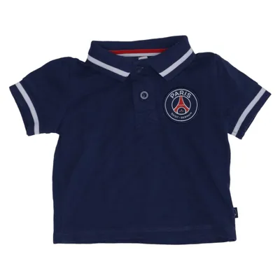 Polo (Bleu, Blanc) de Paris Saint-Germain Coton