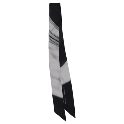 Suit scarf (Black, Gray) from Akris Silk