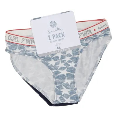 Culotte (Blanc, Bleu, Rouge) de Sanetta Coton, Élasthane