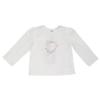 Långärmad t-shirt (Vit) från Gymp Bomull, Elastan