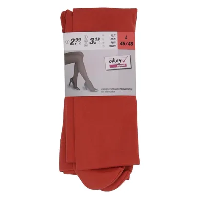 Strømpebukser (Damen Thermo Strumpfhose Mit Innenfleece) fra Okay Elastan, Polyester