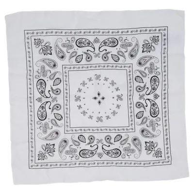 Mouchoir (Blanc, Noir) de Accessoires Coton