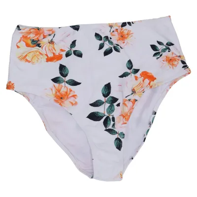 Bikini broekje (Wit, Oranje, Groen) van Cupshe Elastaan, Nylon, Polyester