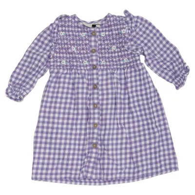 Robe (Violet, Blanc) de Jojo Maman Bébé Coton, Élasthane, Polyamide, Polyester recyclé