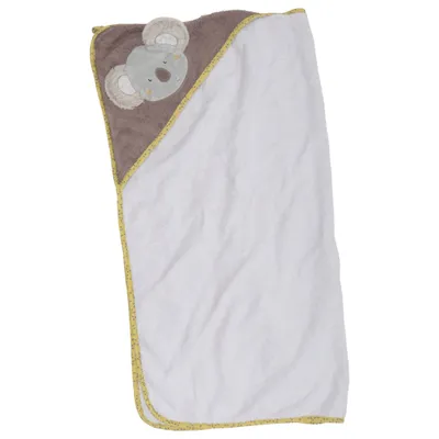 Badcape (Vit, Grå, Gul) från Babyfehn Bomull, Polyester
