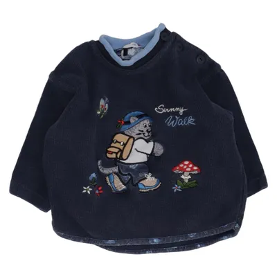 Sweatshirt (Blue, Multicolored) from Topomini Cotton
