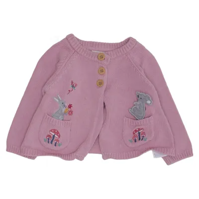 Cardigan (Pink) from Jojo Maman Bébé Cotton