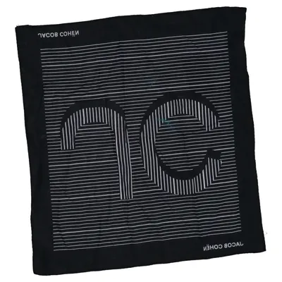 Handkerchief (Black, White) from Jacob Cohen Cotton