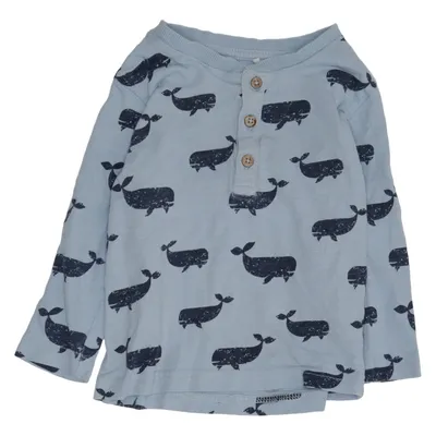 Henley shirt (Blue) from Topomini Cotton