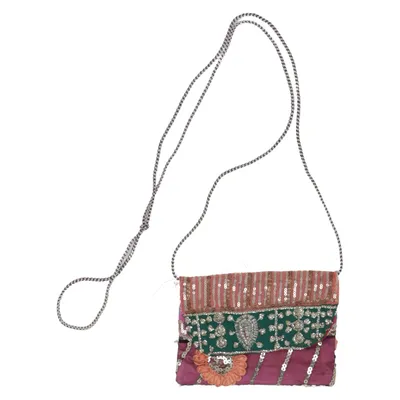 Skuldertaske (Pink, Grøn, Flerfarvet)