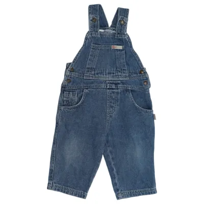 Latzhose (Blau) von Basic Denim Baumwolle