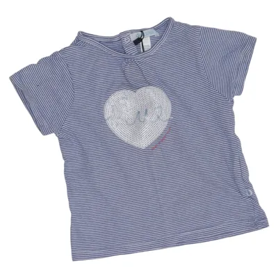 T-shirt (Bleu, Blanc) de Obaïbi Coton