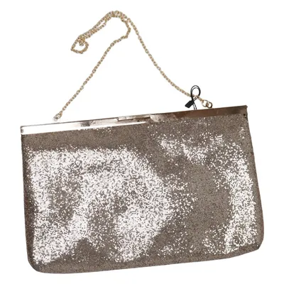 Clutch bag (Gold) from Accessorize Polyester