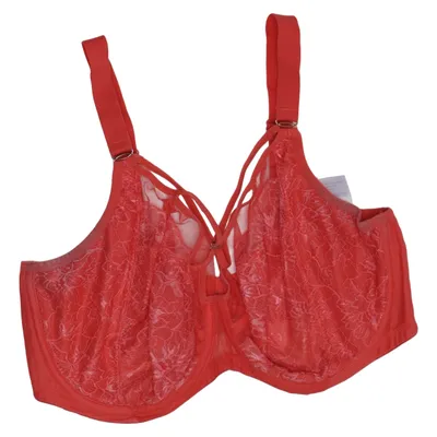 Soutien-gorge (Rouge) de Elomi Coton, Élasthane, Polyamide, Polyester