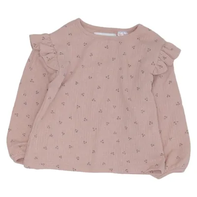 Top (Roze) van Zara Katoen, Elastaan, Polyester