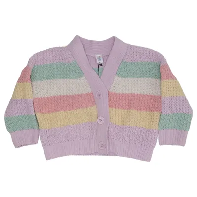 Cardigan (Lilla, Grøn, Gul) fra Topolino Polyester