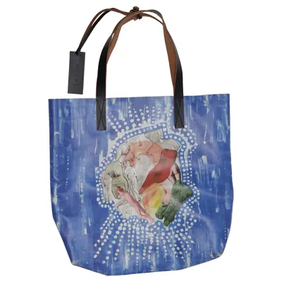 Canvas bag (Blue, Multicolored) from Marni Leather, Polyester