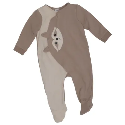 Sparkdräkt (Beige, Vit) från Topomini Elastan, Ekologisk bomull