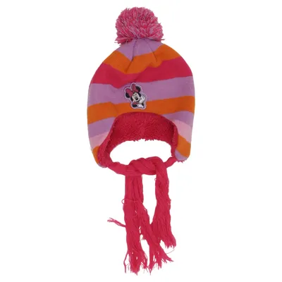 Pompon muts (Roze, Meerkleurig) van Disney Minnie Mouse Acryl, Polyester