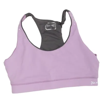 Brassière (Violet, Gris) de Usa Pro Élasthane, Polyamide, Polyester