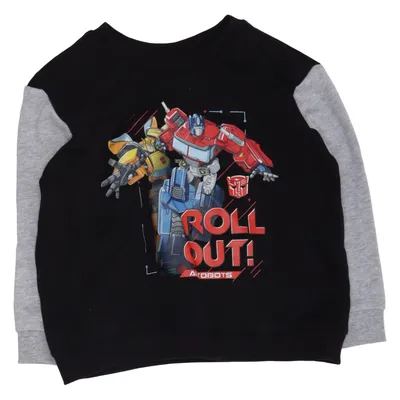 Collegetröja (Svart, Grå) från Transformers Bomull