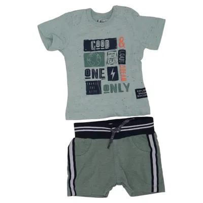 Ensemble (Vert, Bleu, Blanc) de Dirkje Coton, Polyester