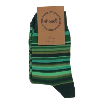 Chaussettes (Vert, Multicolore) de Schott Coton, Élasthane, Polyamide