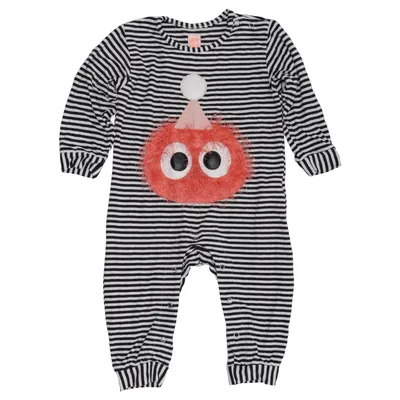 Sparkedragt (Sort, Hvid, Orange) fra Wauw Capow Elastan, Polyester, Viscose