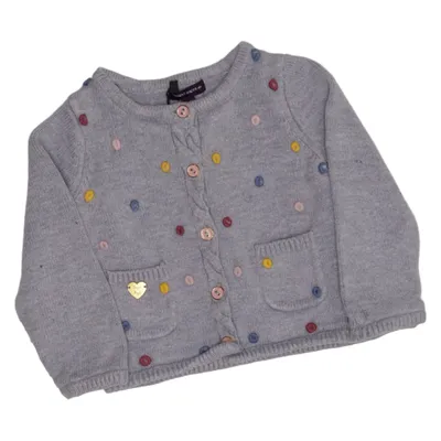 Strickjacke (Grau, Mehrfarbig) von Sergent Major Baumwolle, Polyamid, Viskose, Wolle