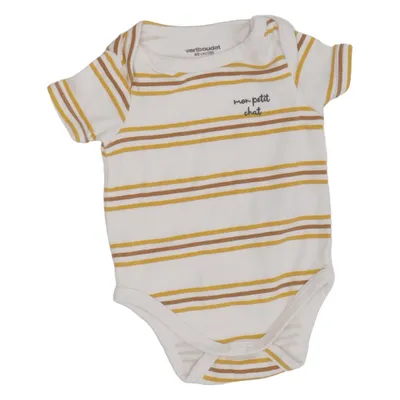 Body (Blanc, Jaune, Marron) de Vertbaudet Coton