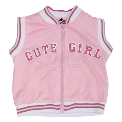 Veste universitaire (Rose, Blanc) de Smily Polyester