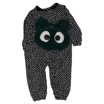 Sparkedragt (Sort, Hvid) fra Wauw Capow Elastan, Polyester, Viscose