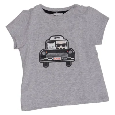T-shirt (Grijs) van Karl Lagerfeld Kids Katoen, Elastaan
