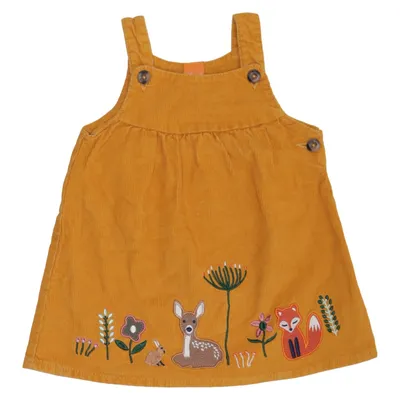 Robe salopette (Jaune) de Pusblu Coton