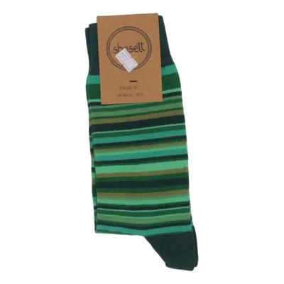 Chaussettes (Vert, Multicolore) de Shosett Coton, Élasthane, Polyamide