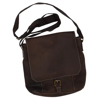 Shoulder-bag (Brown) from Bruno Banani Leather, Polyester