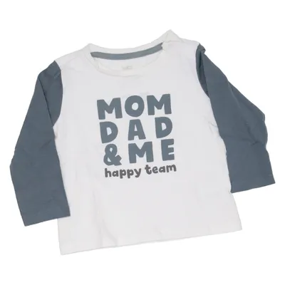 Long sleeve T-shirt (White, Gray) from Baby C&A Cotton