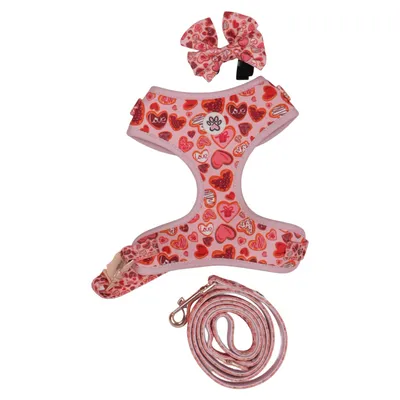 Dog harness (Pink, Multicolored)