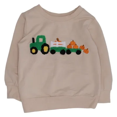 Sweatshirt (Beige) Coton, Élasthane