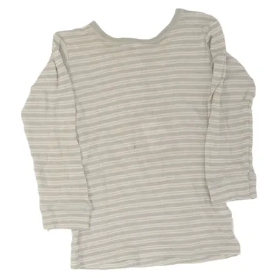 T-shirt à manches longues (Gris, Blanc) de Duns Laine de mouton, Soie