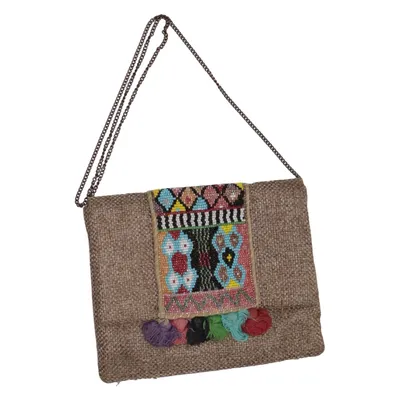 Sac à bandoulière (Beige, Multicolore) de Fragonard Polyester
