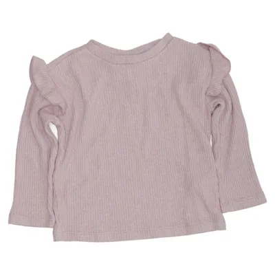 Langærmet t-shirt (Pink) fra Koton Baby Elastan, Polyester, Viscose
