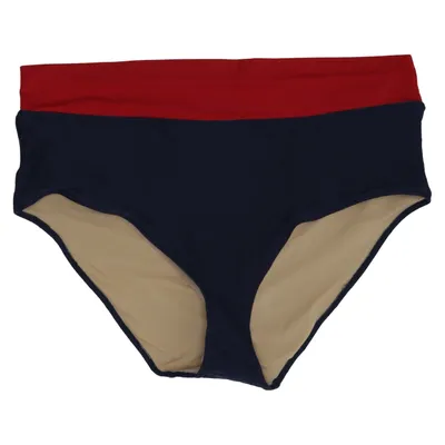 Bikini bottom (Blue, Red, Multicolored) from Selmark Elastane, Polyamide