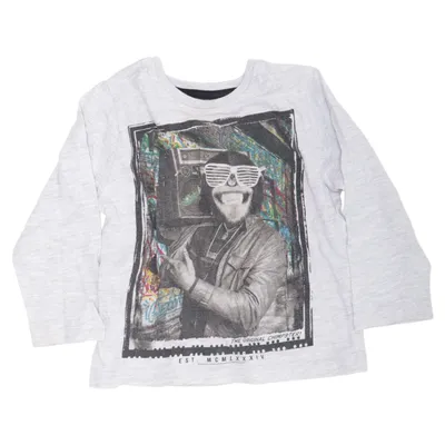 Lange mouwen shirt (Grijs) van Rebel by Primark Katoen, Polyester