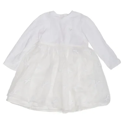Bloemenmeisjes jurk (Wit) van Gymp Katoen, Elastaan, Polyamide, Polyester