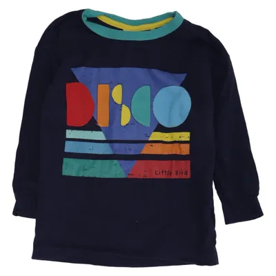 Långärmad t-shirt (Blå, Flerfärgad) från Little Bird Bomull, Elastan