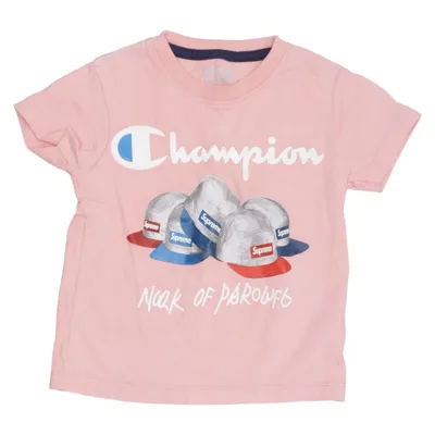T-shirt (Rose, Multicolore) de Supreme x Champion Coton