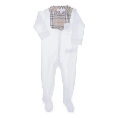 Sparkdräkt (Vit, Beige) från Burberry Children Bomull