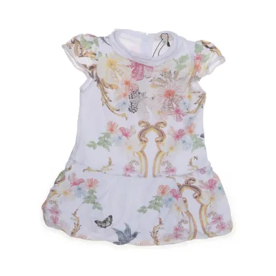 Klänning (Vit, Flerfärgad) från Roberto Cavalli Elastan, Viskos