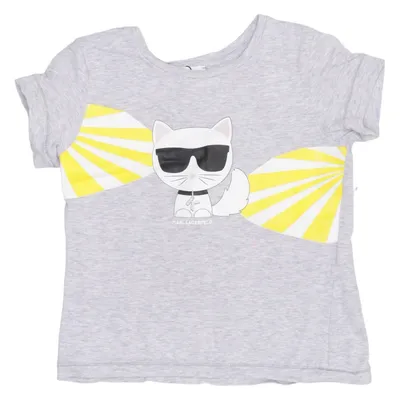 T-shirt (Grijs) van Karl Lagerfeld Kids Katoen, Elastaan